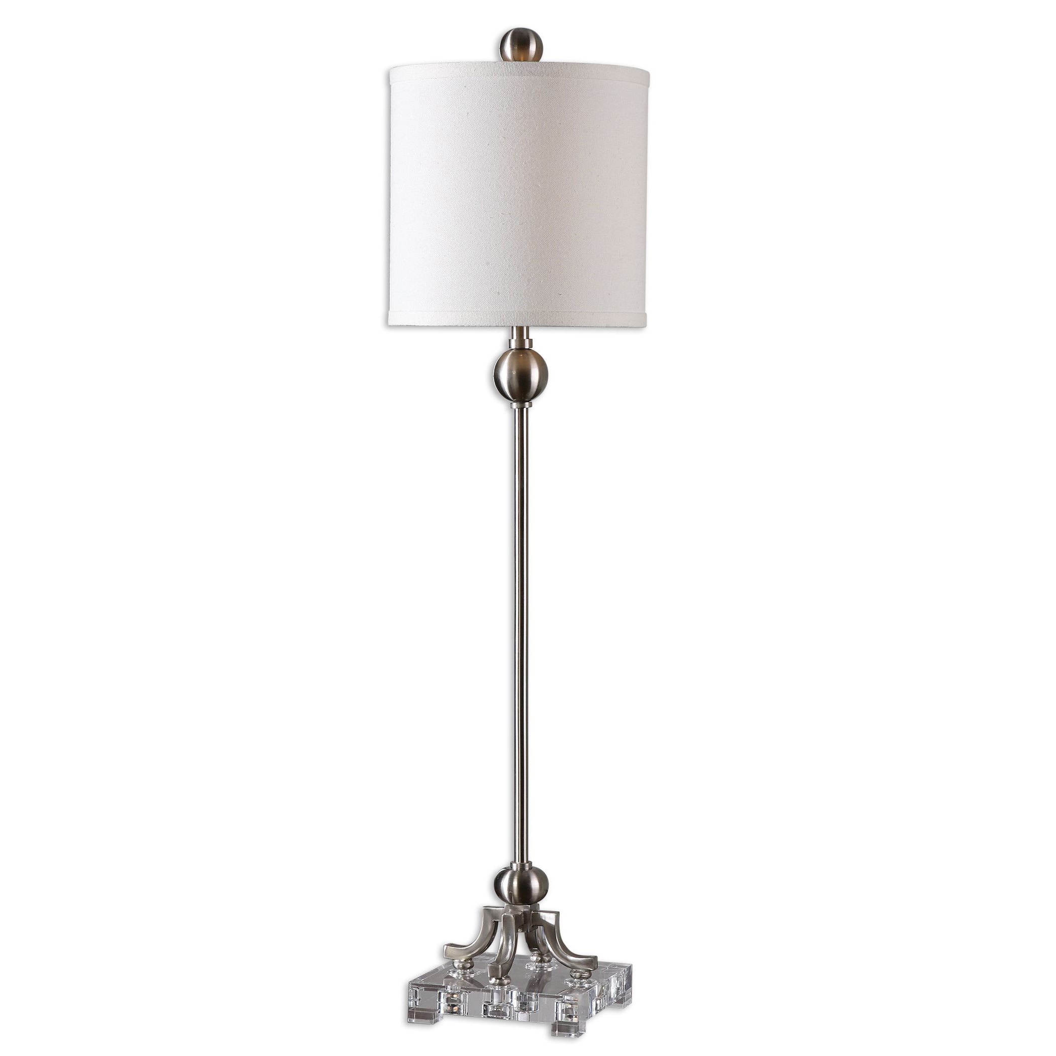 Bellamy 1 light Brushed Nickel Buffet Lamp