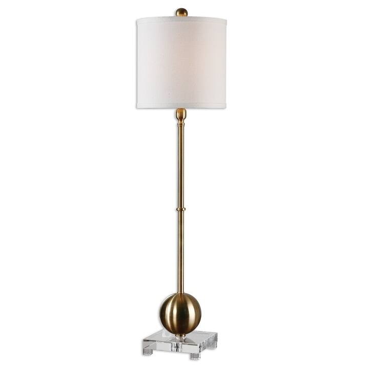 Uttermost Laton 1-light Brushed Brass Buffet Lamp