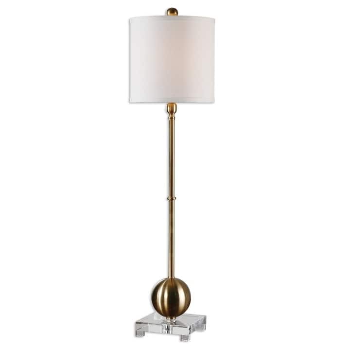 Uttermost Laton 1-light Brushed Brass Buffet Lamp