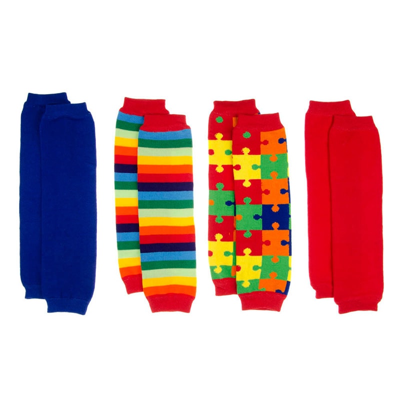 Autism Awareness Baby Leg Warmers (set Of 4)