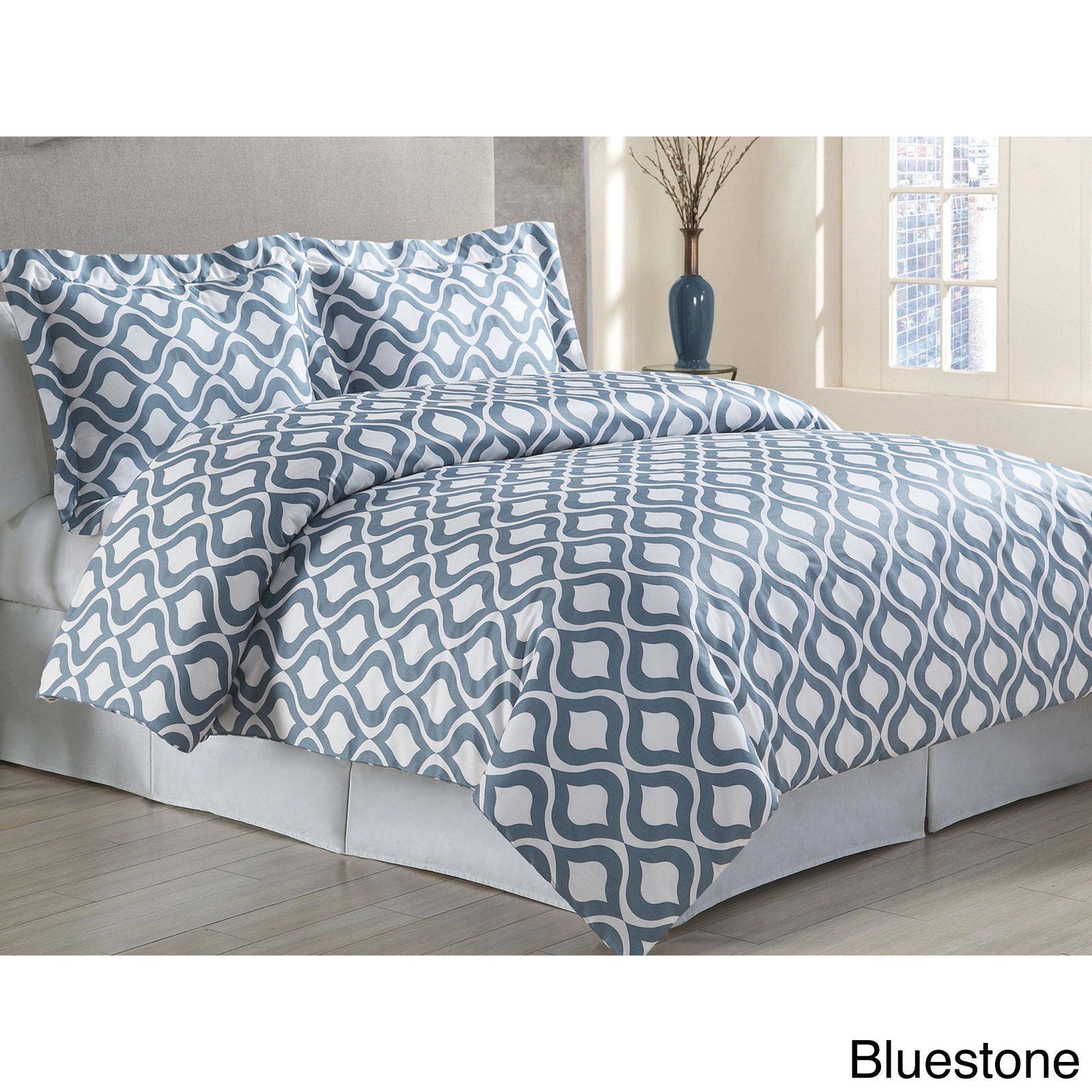 Lpc Odessa 3 piece Duvet Cover Set Blue Size Twin