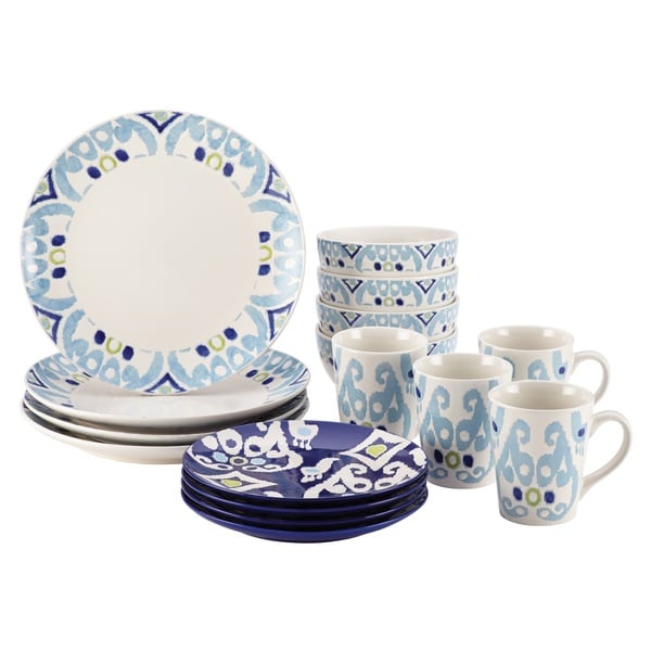 Rachael Ray Dinnerware Ikat 16 piece Stoneware Dish Set Rachael Ray Specialty Sets