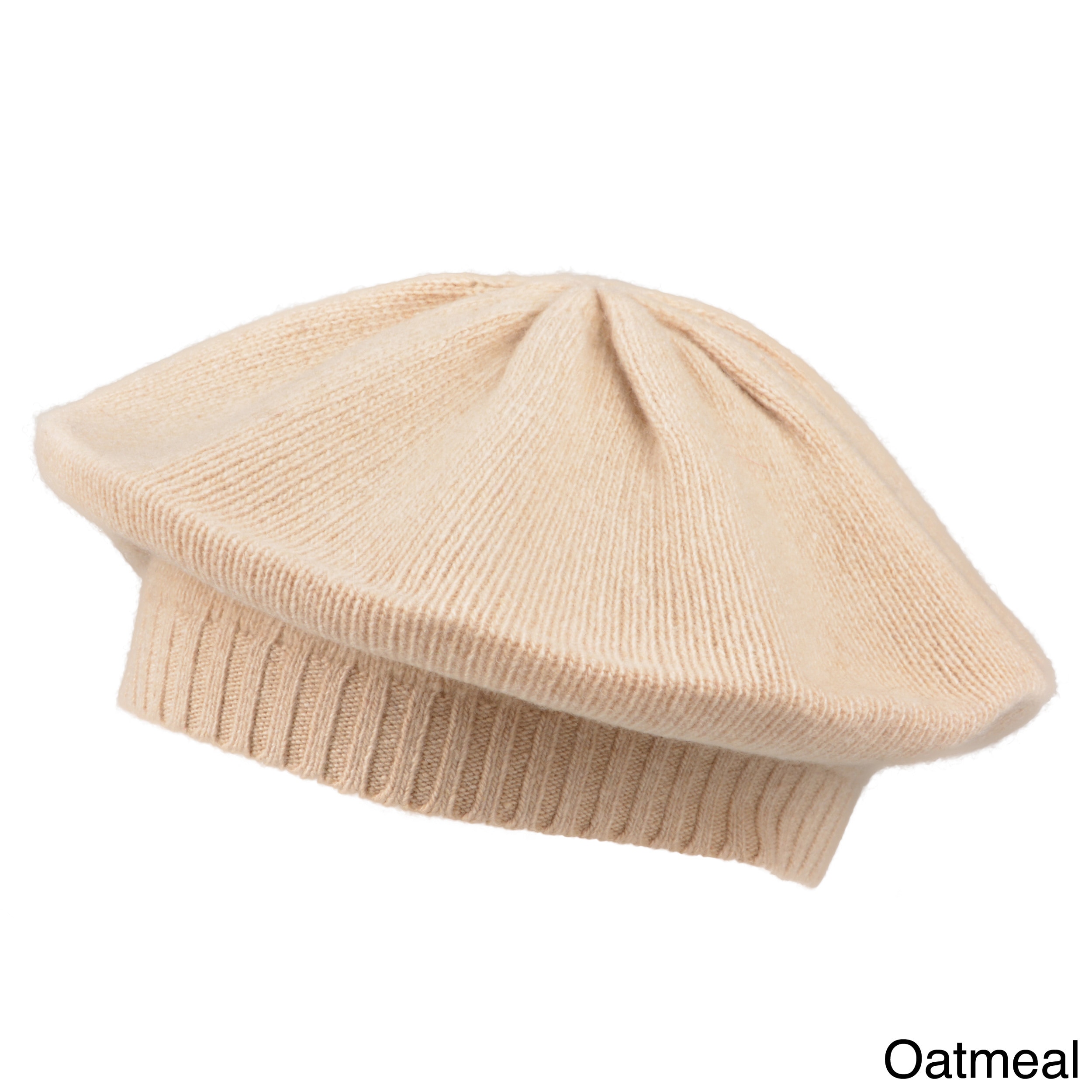 Portolano Womens Solid Color Cashmere Beret