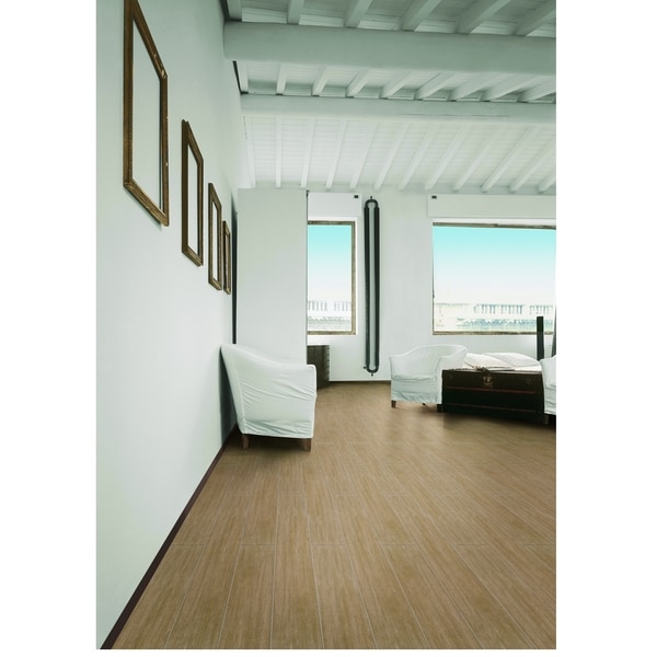 Emrytile Wood Look 6x36 Porcelain Tile (Pack of 8) Floor Tiles