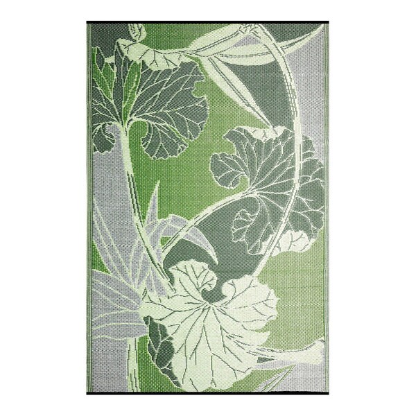 B Begonia Blossom Outdoor Rv Camping Green Grey Reversible B Begonia Blossom Outdoor Rv Camping Green Grey Reversible Patio Mat 8