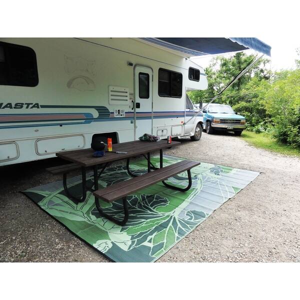 Shop B B Begonia Blossom Outdoor Rv Camping Green Grey