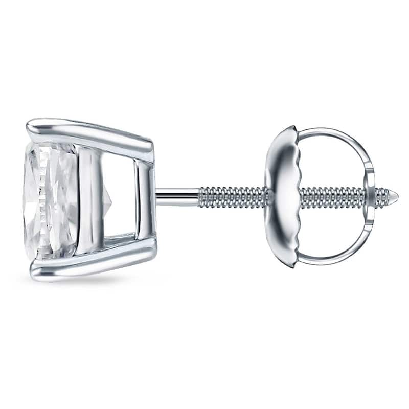 Auriya 3/4ctw Cushion-cut Diamond Stud Earrings 14k 18k or Platinum