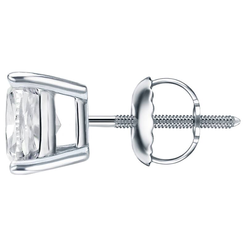 Auriya 1 1/2ctw Cushion-cut Diamond Stud Earrings 14k 18k or Platinum (H-I,SI1-SI2)