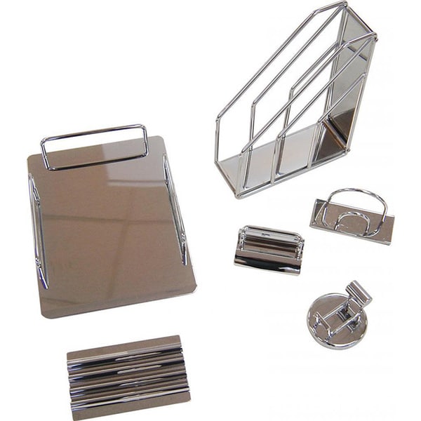 Organize It All Reflection 6 piece Desktop Set Organize It All Desk Organizers