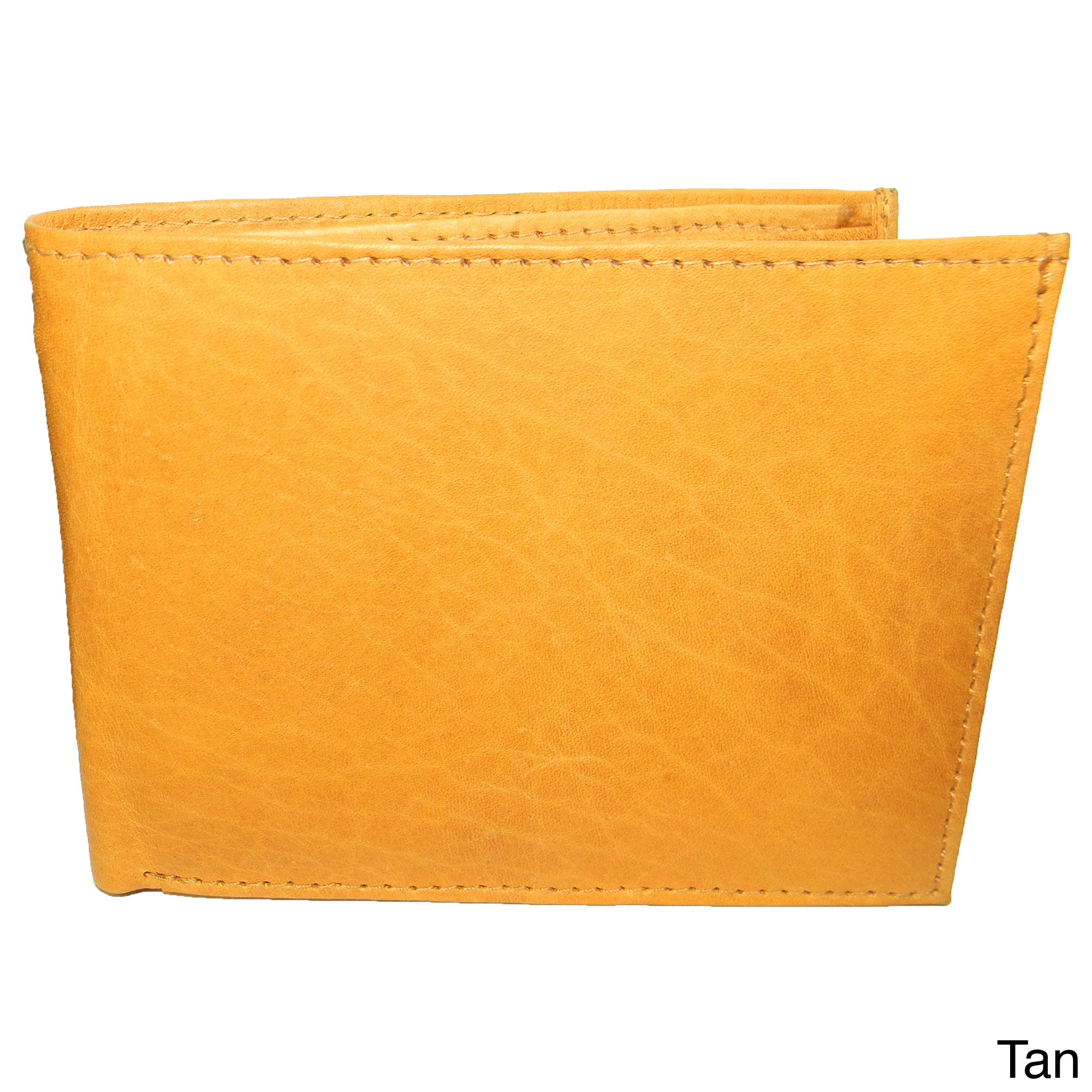 Hollywood Tag Cowhide Leather Bit fold Wallet