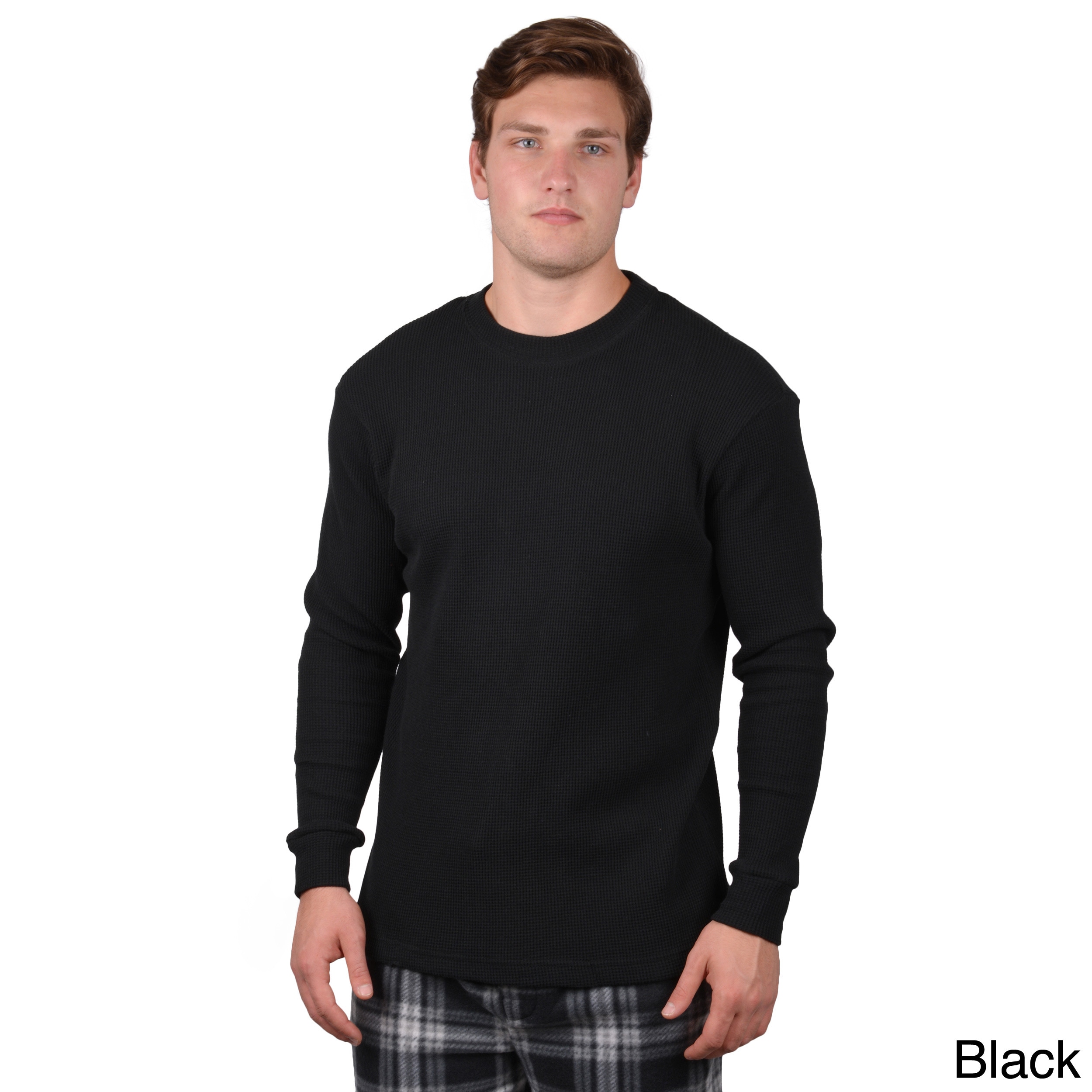 Boston Traveler Mens Long Sleeve Crew Neck Shirt