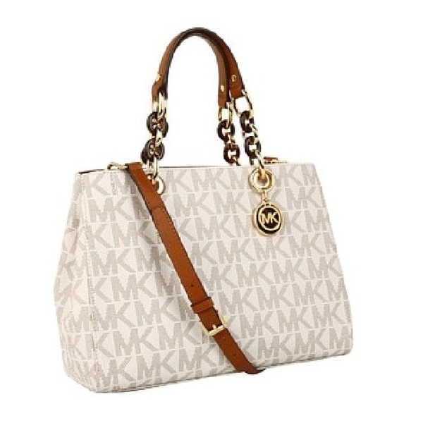 michael kors white satchel