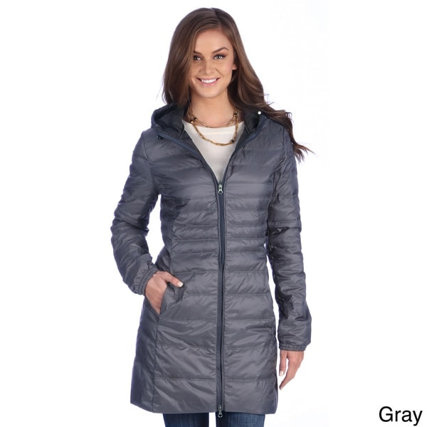 Shop United Face Women's Lightweight Hooded Down Coat - Overstock - 8557339