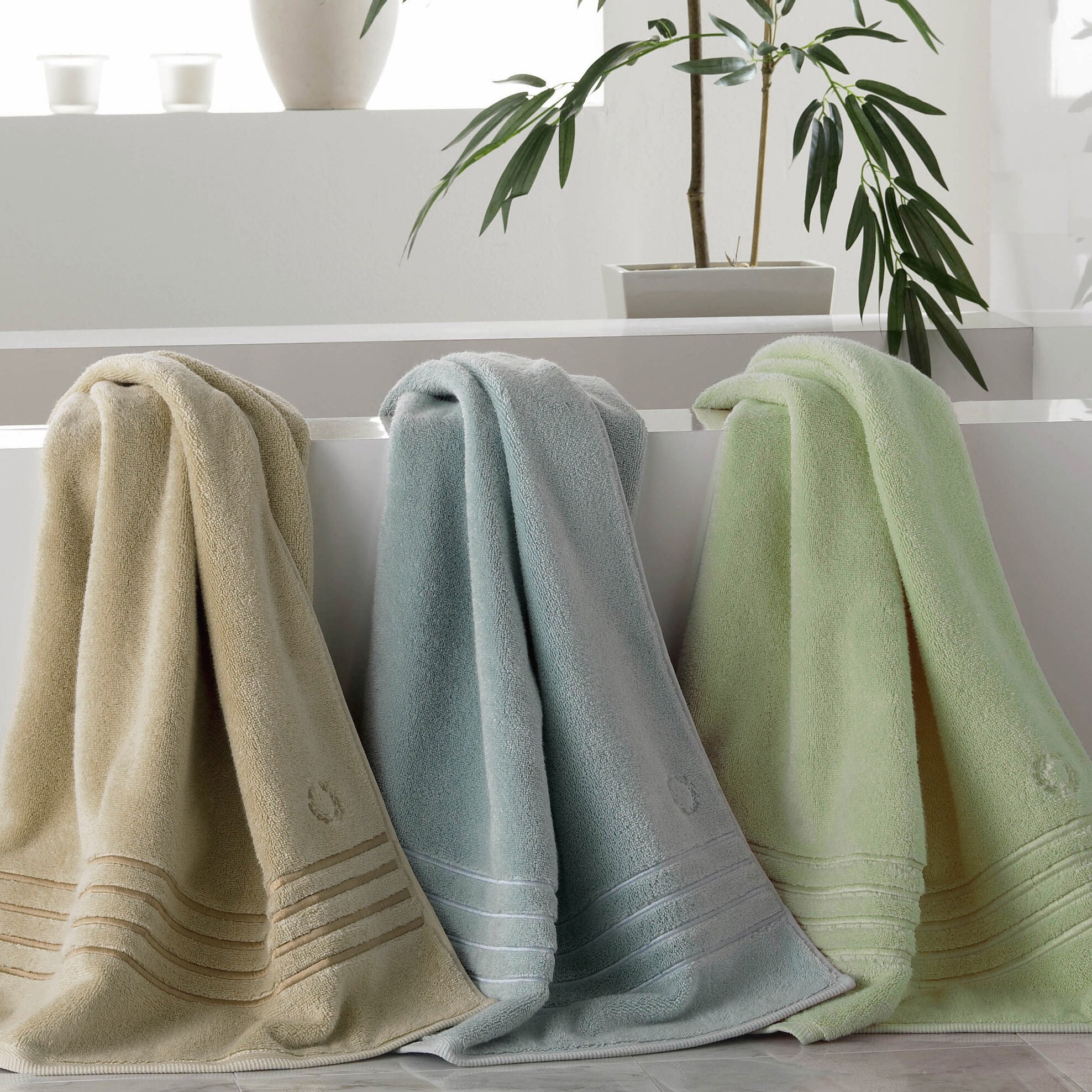 Shop Lenox Platinum Collection Cotton / Rayon Blend Bath Towel (3piece