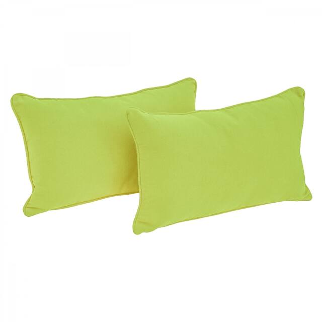Blazing Needles 20-inch Lumbar Throw Pillows (Set of 2) - Lime