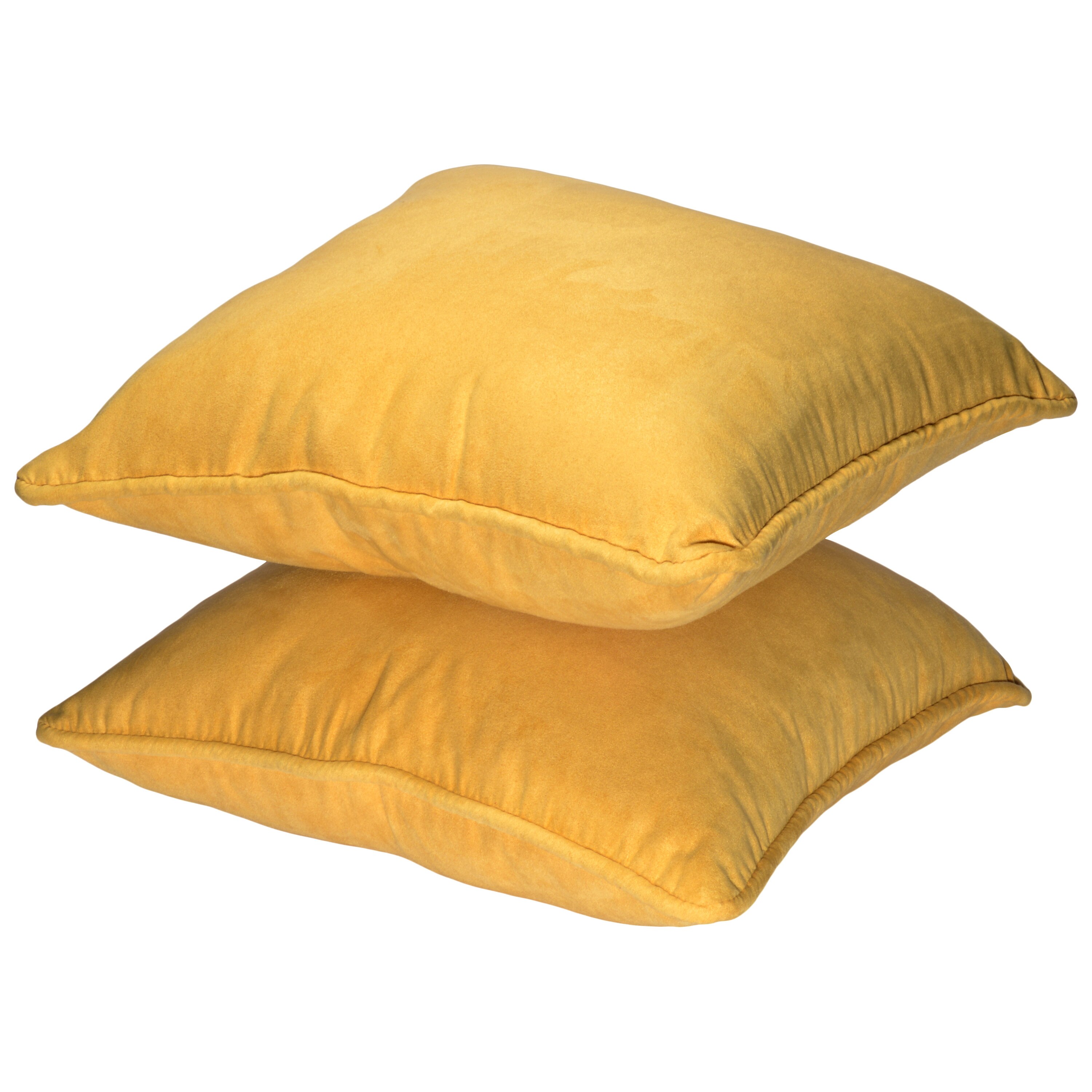 Blazing Needles 18-Inch Microsuede Throw Pillows (Set of 4) - On Sale - Bed  Bath & Beyond - 28669451