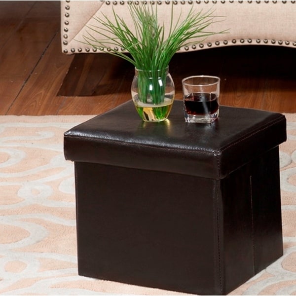 Metro 2 piece Vinyl Ottoman Set