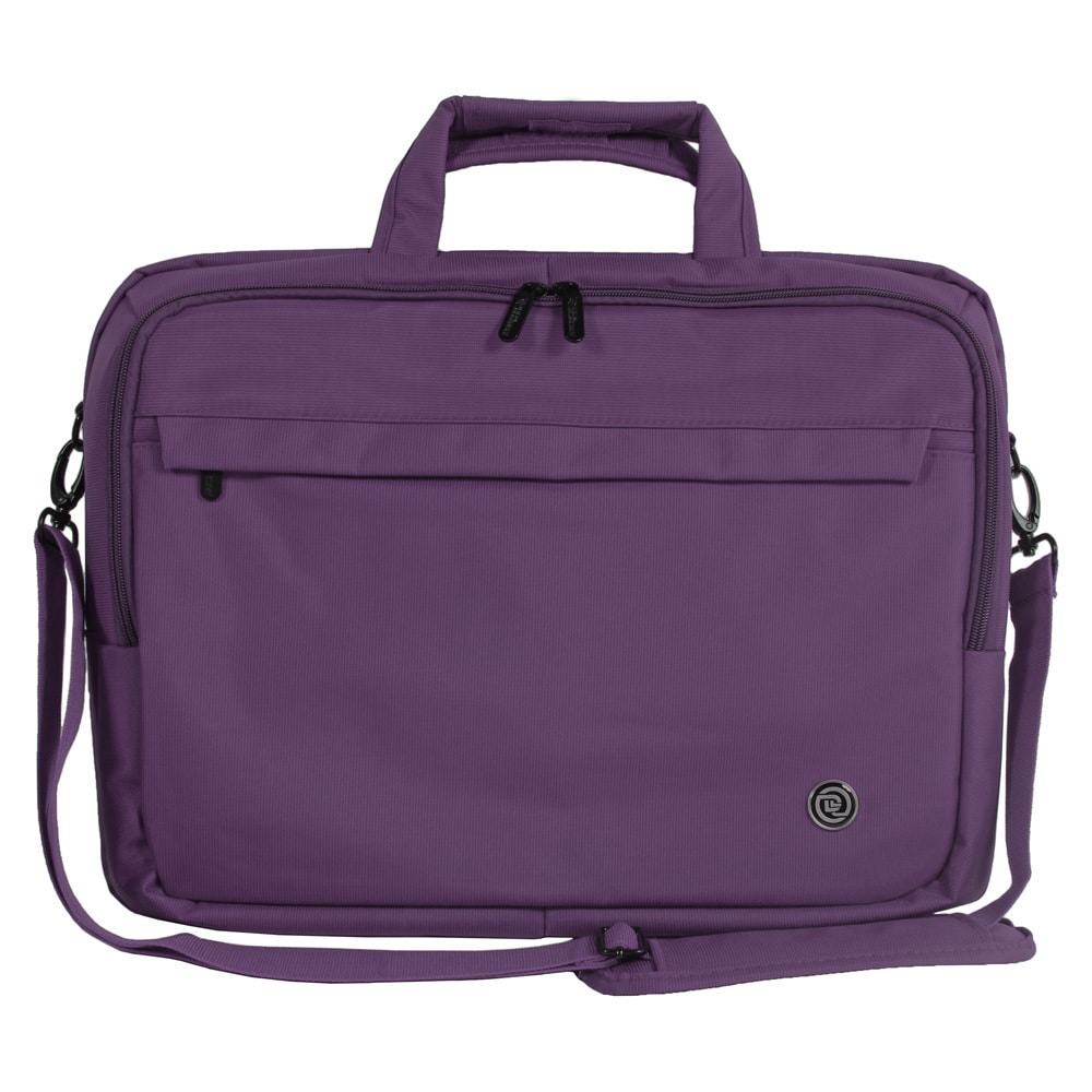 Toteit Deluxe 17 Notebook Case (PurpleWeight 1.7 lbPockets Front zip pocketCarrying strap Removable shoulder strapHandle Nylon grip handleClosure ZipperLocks NoExterior dimensions 18 x 12 x 2.5 )