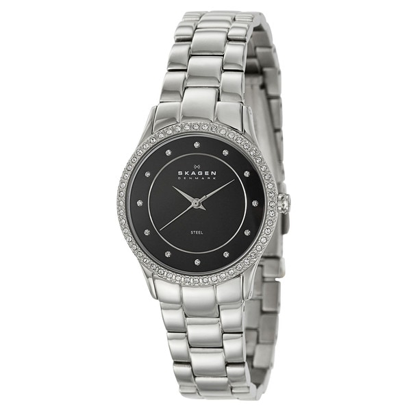 Skagen Women's 'Glitz' Water resistant Stainless Steel Japanese Quartz Watch Skagen Women's Skagen Watches