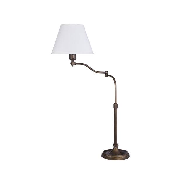 Shop Adjustable Metal English Bronze Swing Arm Table Lamp