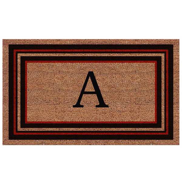 Handmade Esquire Extra Thick Monogrammed Doormat (2' x 3') Momentum Mats Door Mats