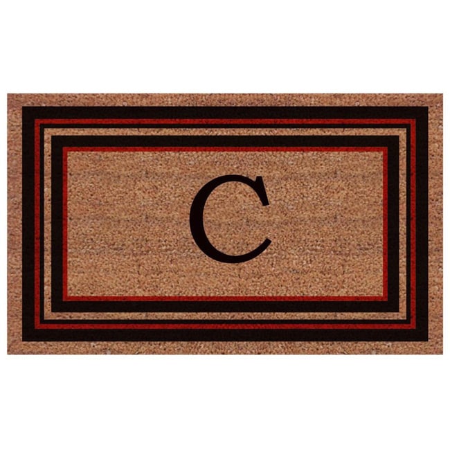 Handmade Esquire Extra Thick Monogrammed Doormat (2 X 3)