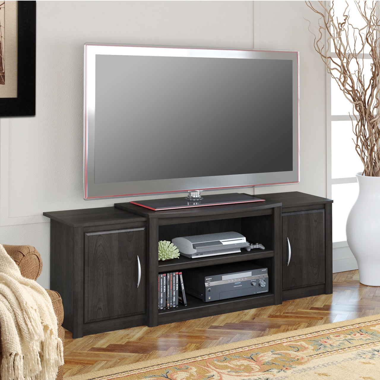 Shop Ameriwood Home Cohen 60-inch TV Stand with Media Storage - Free ...