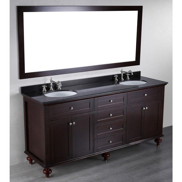 73 inch Bosconi Contemporary Double Vanity   15836389  