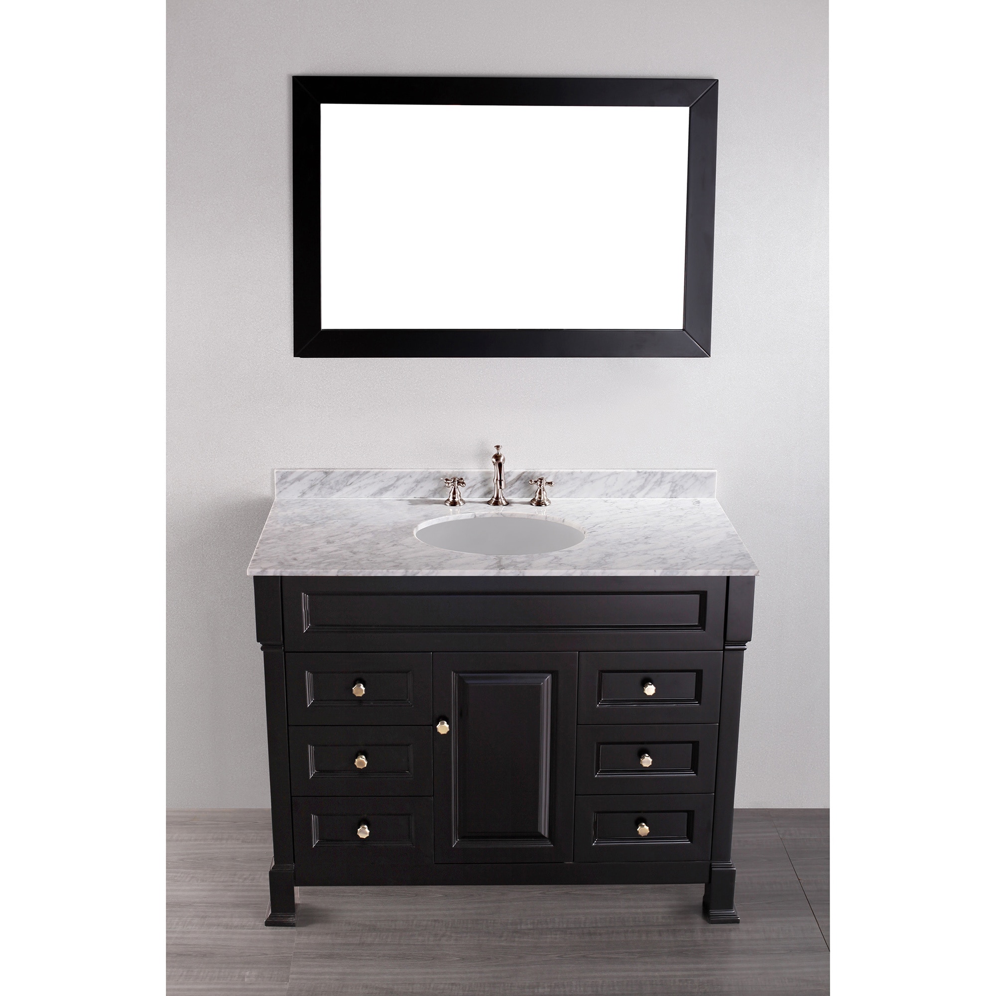 Bosconi 43 inch Contemporary Single Vanity Black Size Single Vanities