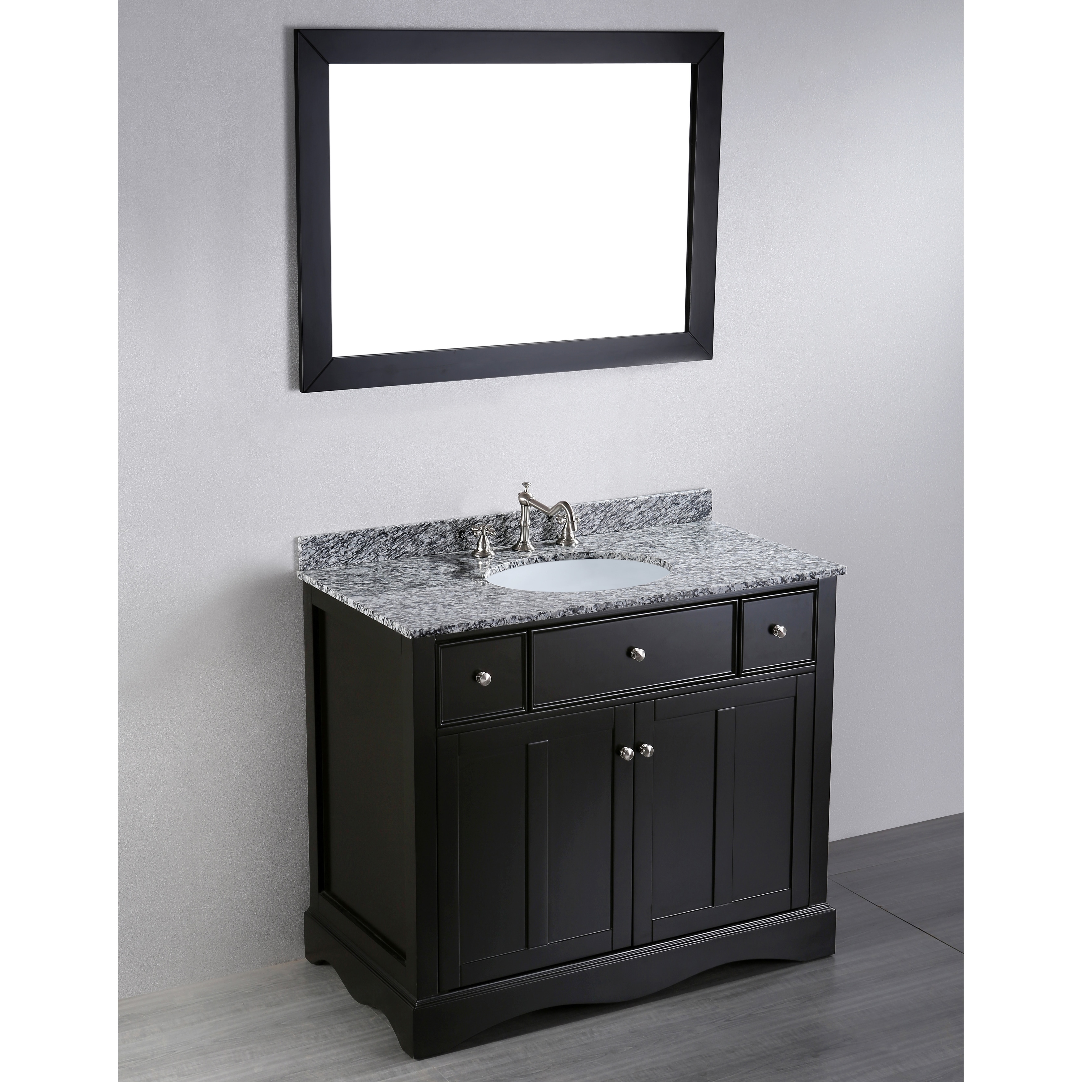 Bosconi Bosconi Sb 2205 Black Finish Contemporary 39 inch Single Vanity Black Size Single Vanities