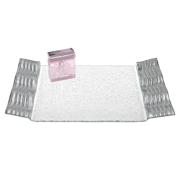 Silver Wave Rectangular Tray (15 inches x 9 inches)