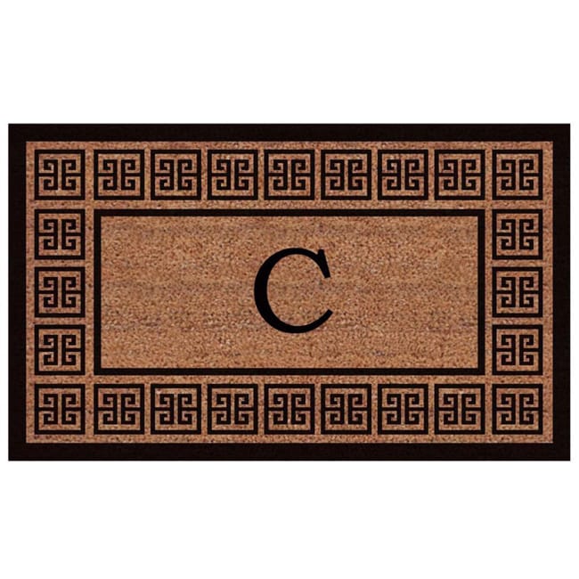 The Grecian Extra thick Monogrammed Doormat (16 X 26)