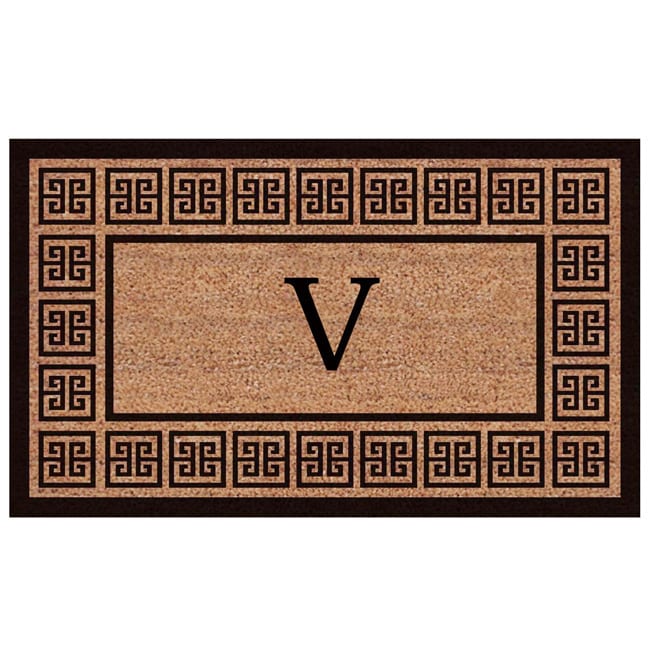 The Grecian Extra thick Monogrammed Doormat (16 X 26)