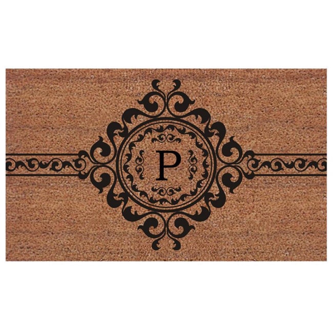 Handmade Garbo Extra thick Monogrammed Doormat (2 X 3)