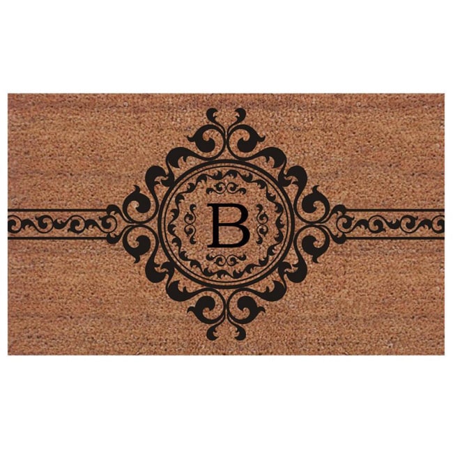 Handmade Garbo Extra thick Monogrammed Doormat (2 X 3)