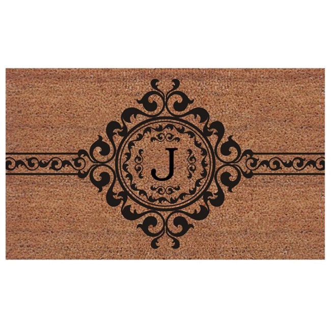 Handmade Garbo Extra thick Monogrammed Doormat (2 X 3)