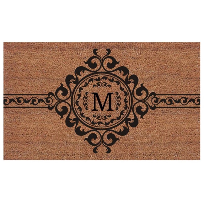 Handmade Garbo Extra thick Monogrammed Doormat (2 X 3)