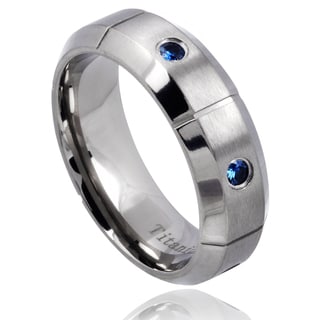titanium gemstone ring