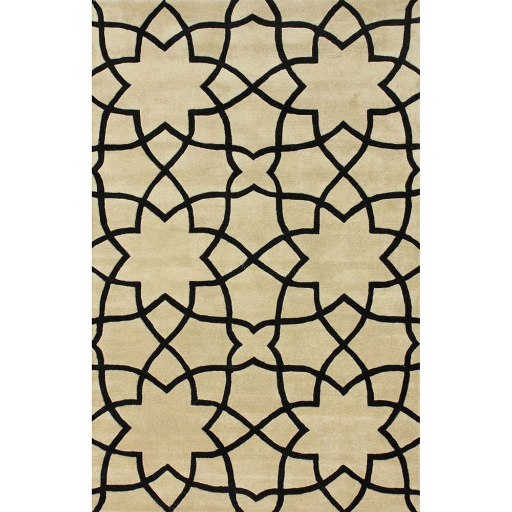 Nuloom Handmade Lattice Moroccan Trellis Wool Rug (76 X 96)