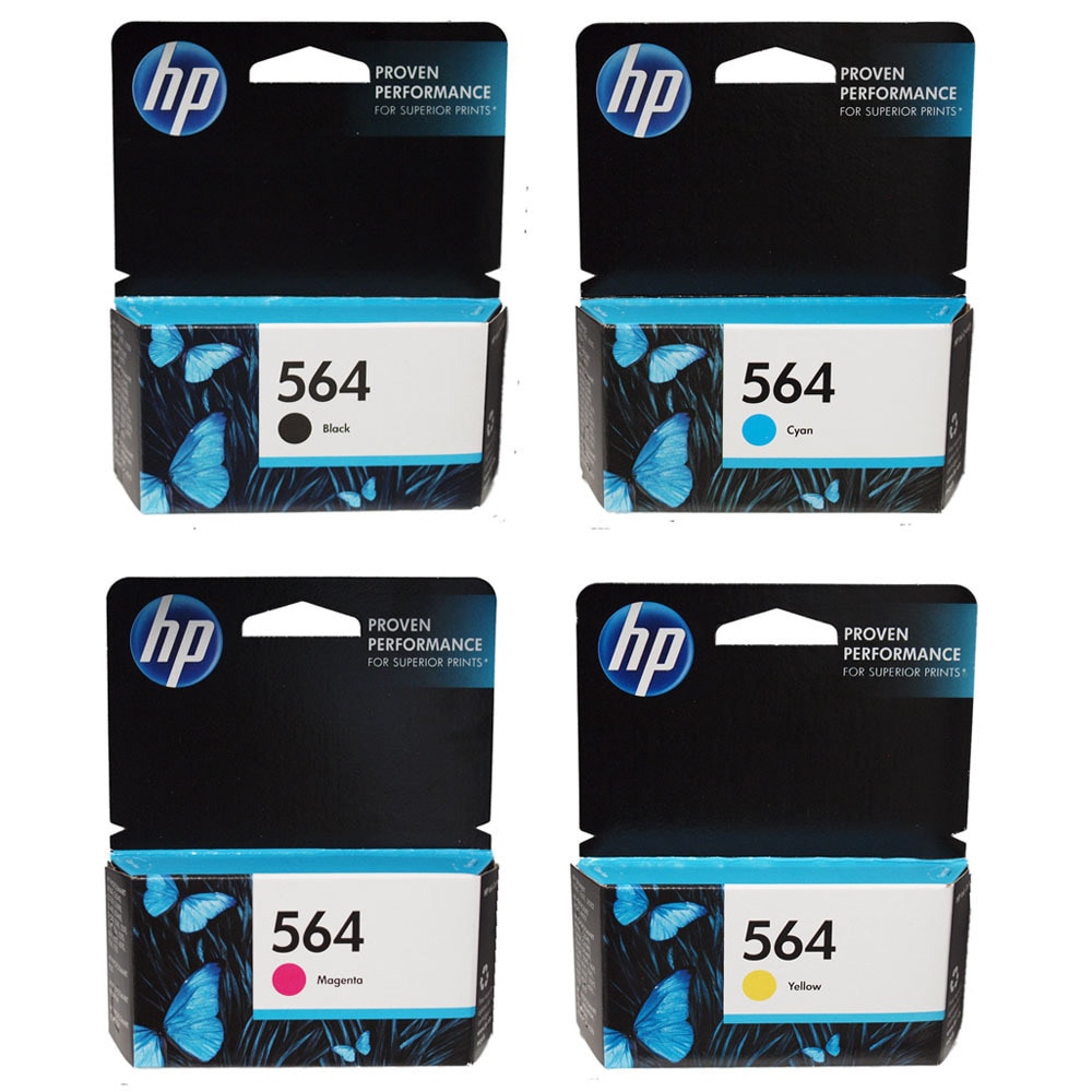 Hp 564 Bcmy Ink Cartridges (pack Of 4) (Black, cyan, magenta, yellowPrint yield Black = 250 standard pages, colors = 300 standard pagesNon refillableModel OEMBoxHP564BCMYPack of 4 (one of each color black, cyan, magenta, yellowWe cannot accept returns 