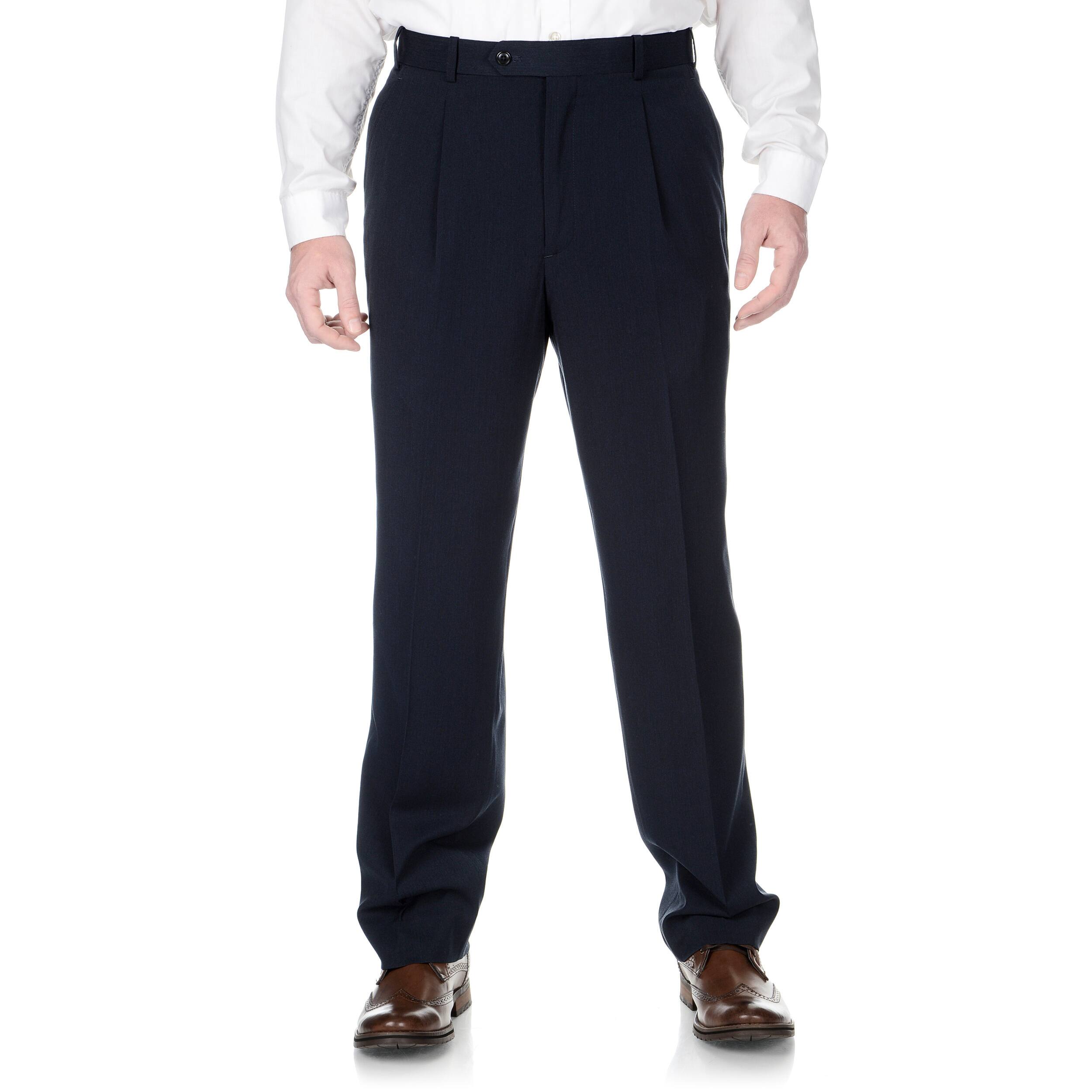 Adolfo Mens Slim Fit Navy Pant Separates