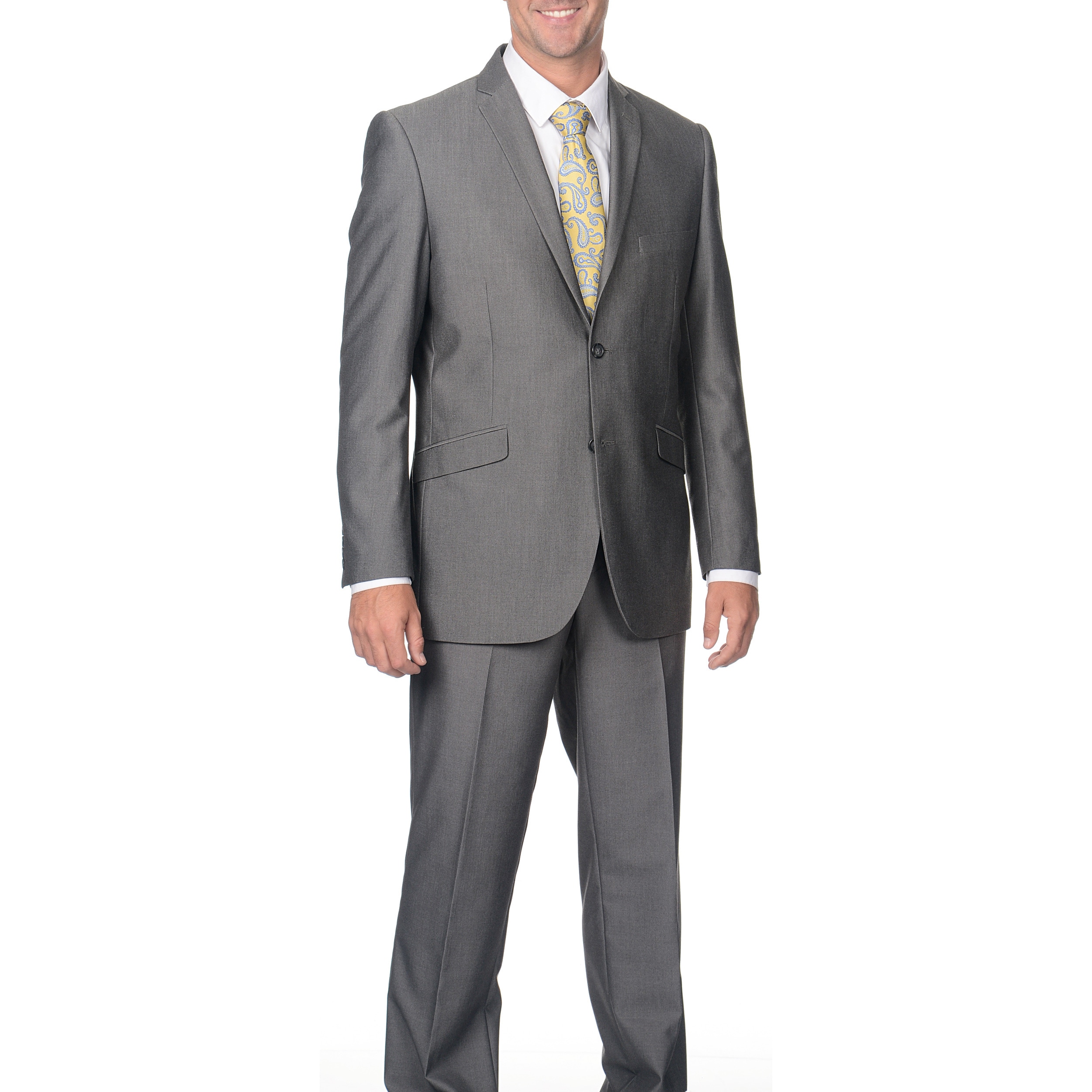 Adolfo Slim Silver Sharkskin Suit Separate Jacket