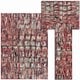 preview thumbnail 53 of 76, Nourison Modesto MDS03 Area Rug Red - 3PC (2'2" x 7'3", 3'11" x 5'3", 5'3" x 7'3") - Rectangle