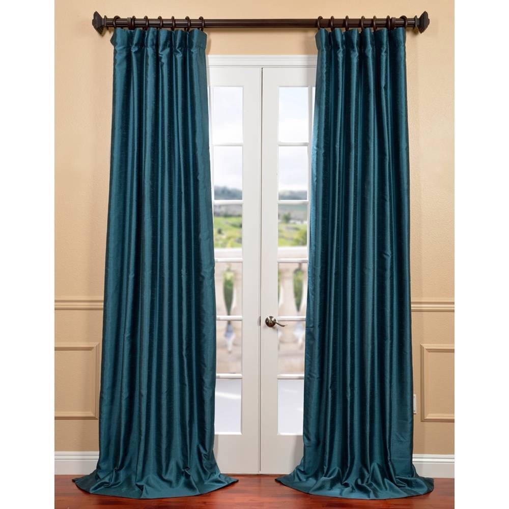 Exclusive Fabrics Fiji Yarn Dyed Faux Dupioni Silk Curtain (1 Panel)