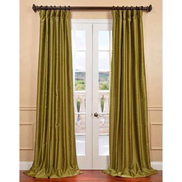 Shop Exclusive Fabrics Chartreuse Yarn Dyed Faux Dupioni Silk