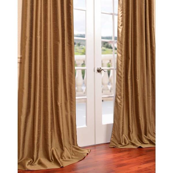 Shop Exclusive Fabrics Empire Gold Yarn Dyed Faux Dupioni Silk