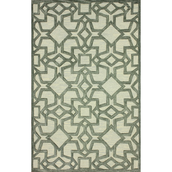 nuLOOM Handmade Transitional Lattice Grey Rug (5 x 8)   15837990