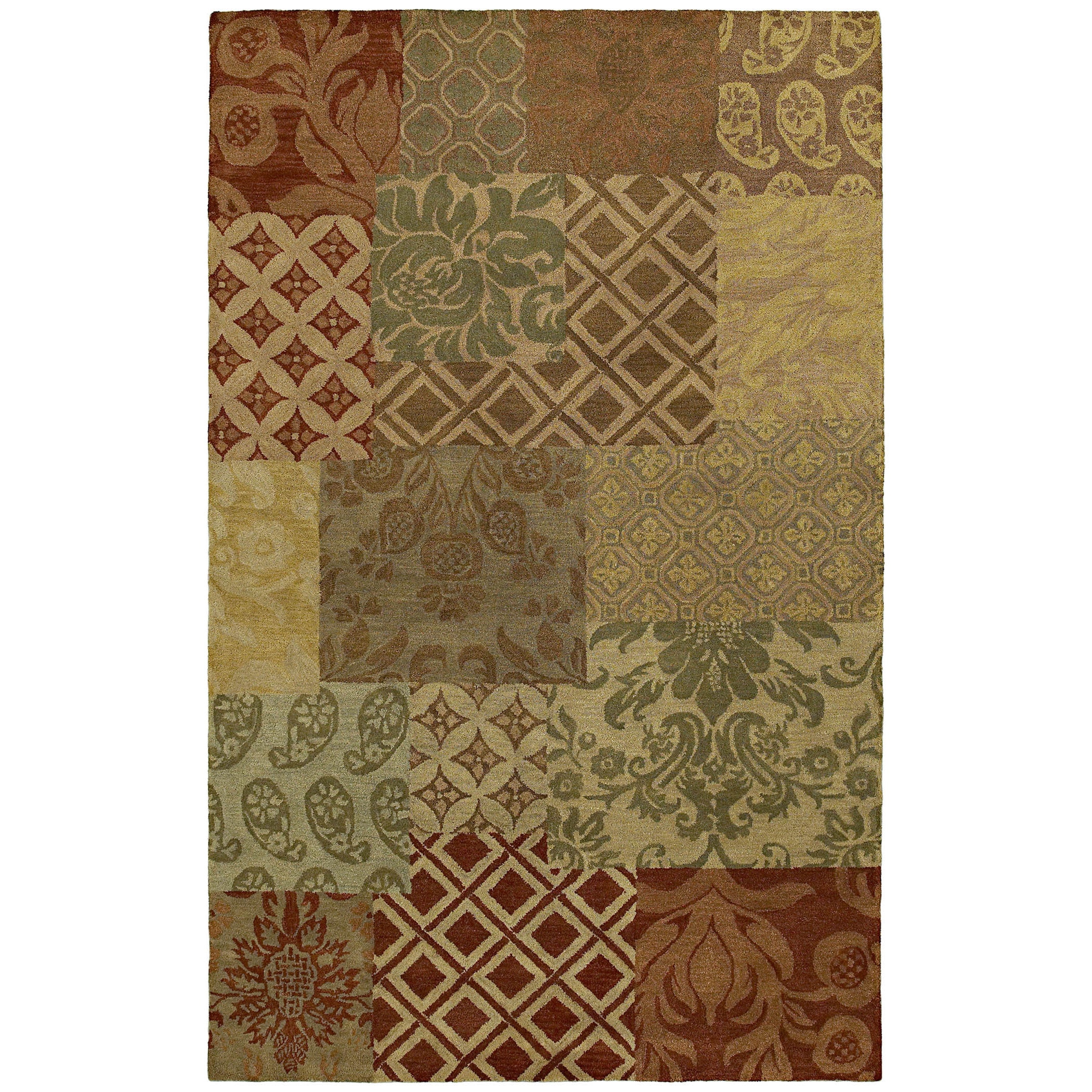 St. Joseph Multi Prints Hand tufted Wool Rug (36 X 53)