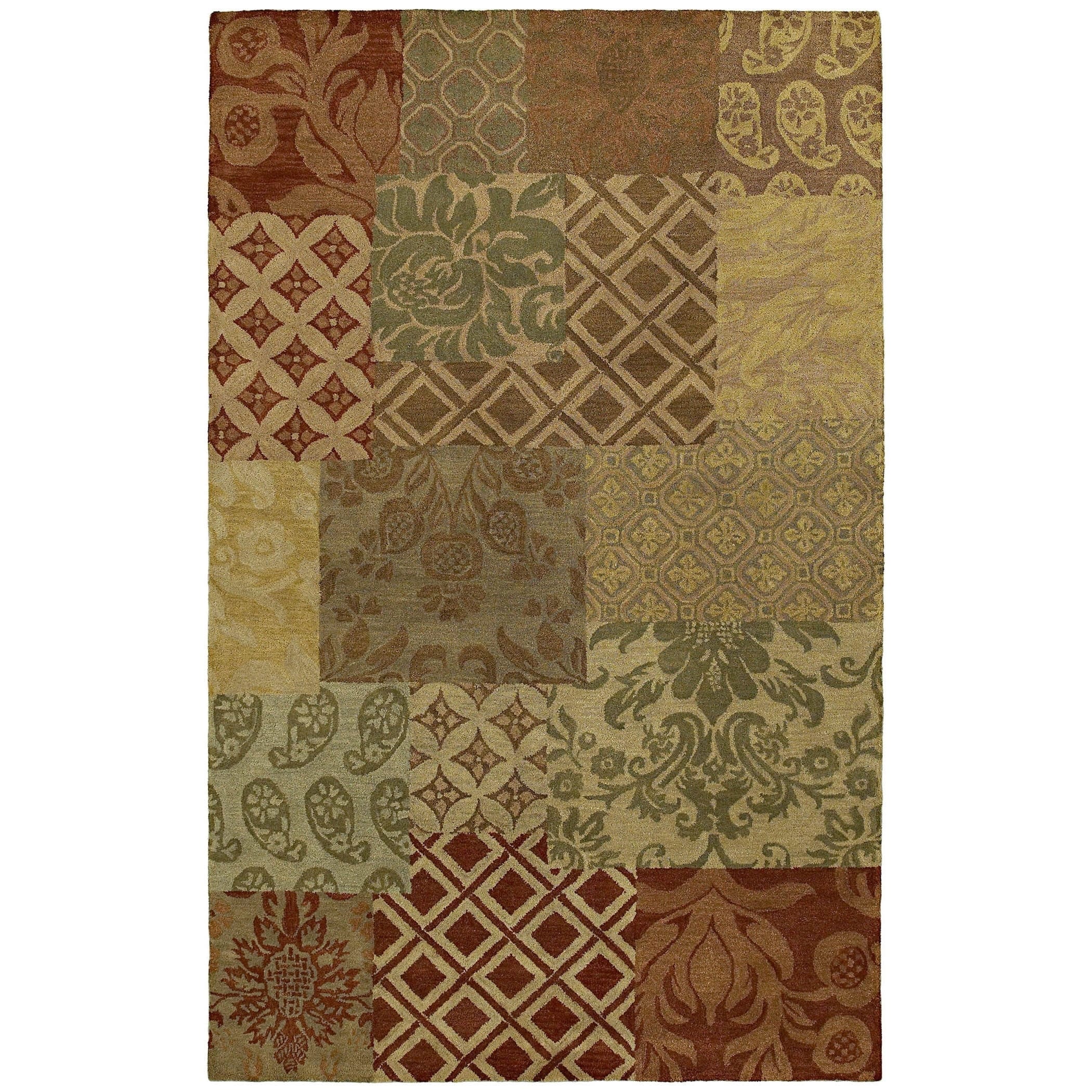 St. Joseph Multi Prints Hand tufted Wool Rug (50 X 79)