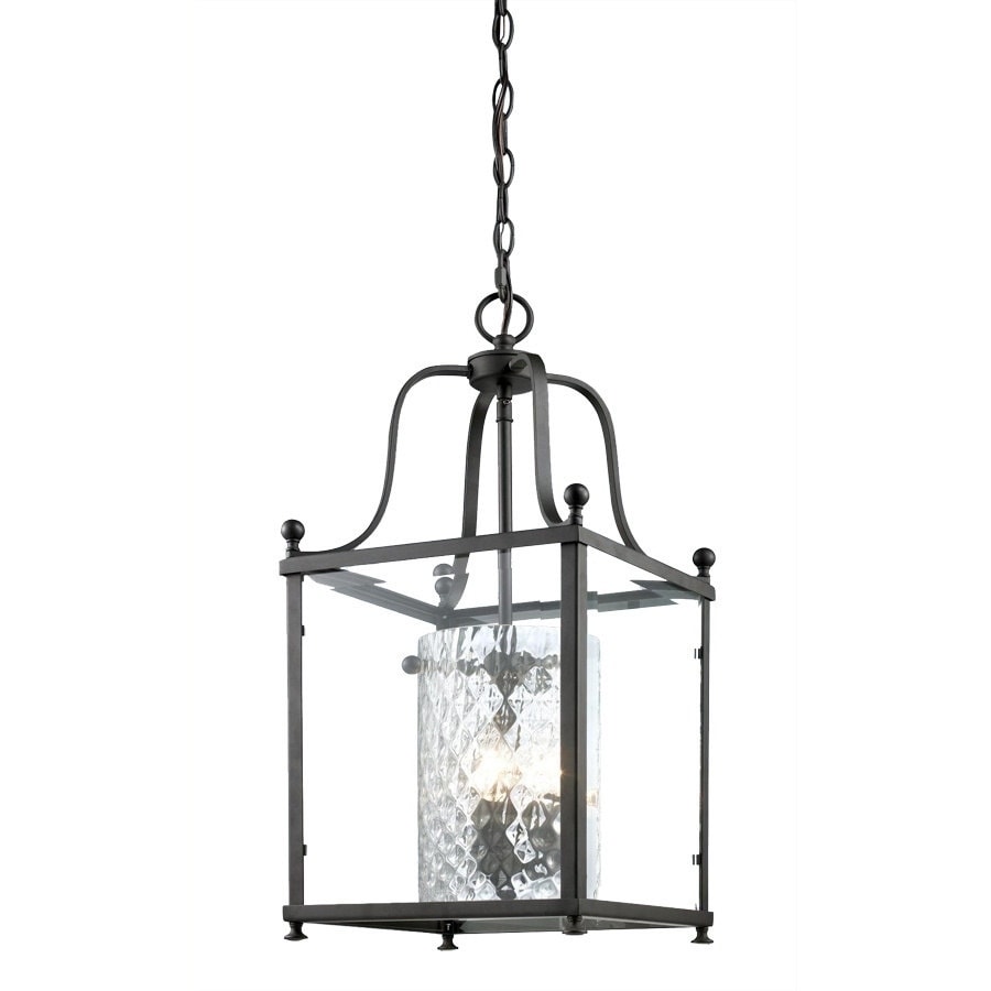 Z lite Bronze And Beveled Glass 3 light Pendant